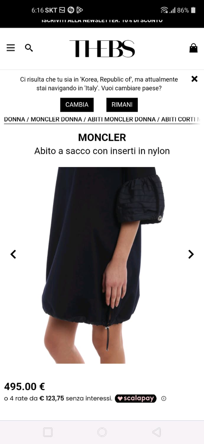 몽클레르 MONCLER  - 베스티도 아비토 원피스 55 - 66 상품이미지3