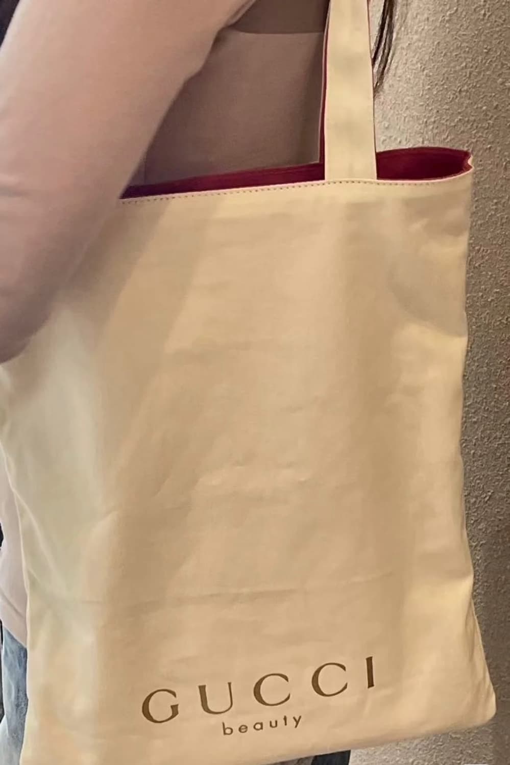 구찌 뷰티 캔버스 양면 에코백  상품이미지5