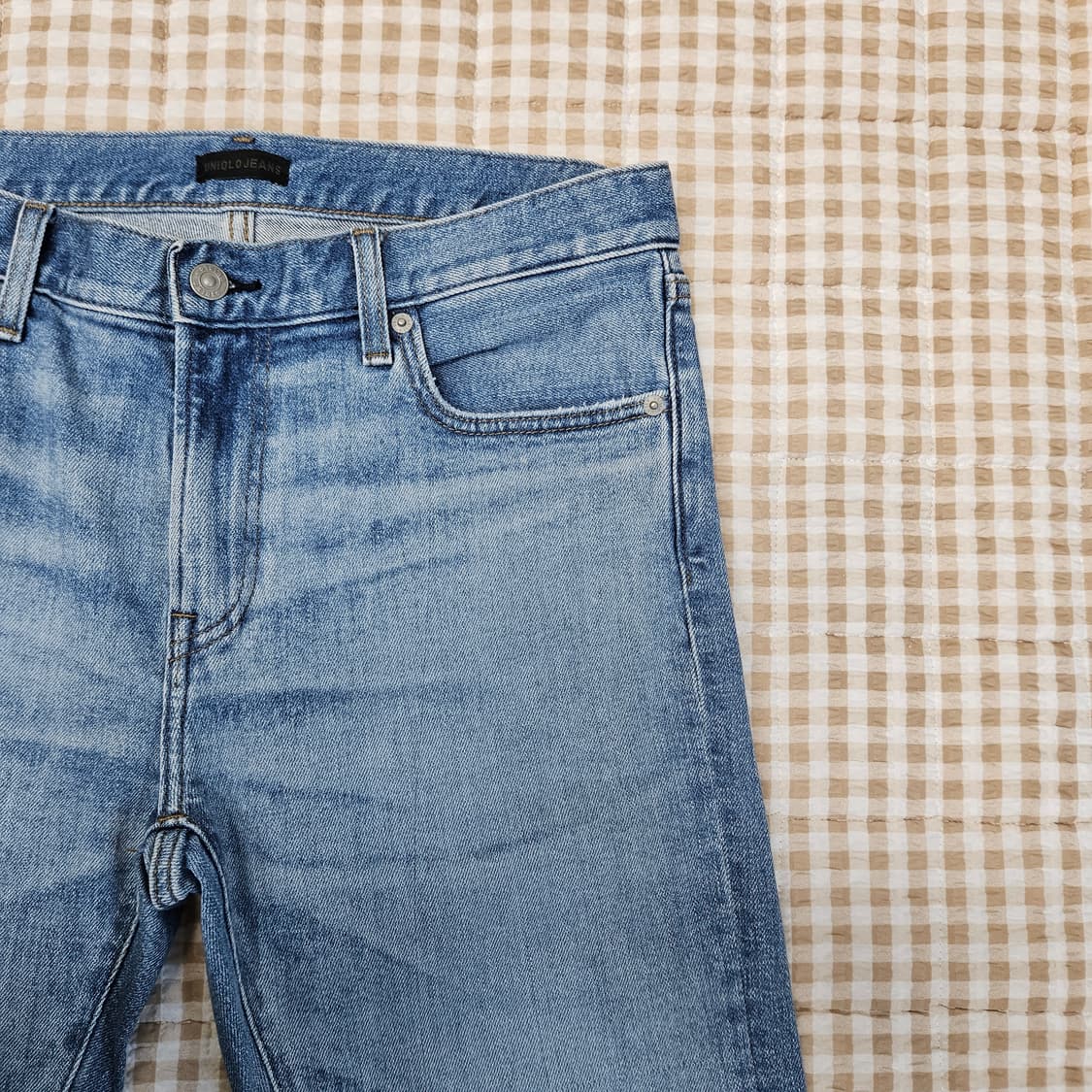 유니클로 스판 데님 청바지 남자33 상품이미지3