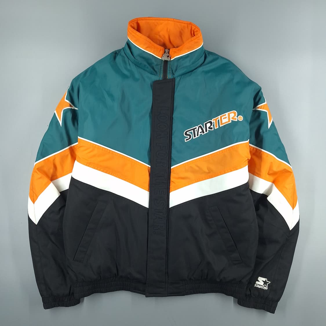 스타터 블랙라벨 청록 오렌지 멀티컬러 신슐레이트 패디드 스타디움점퍼 상품이미지5