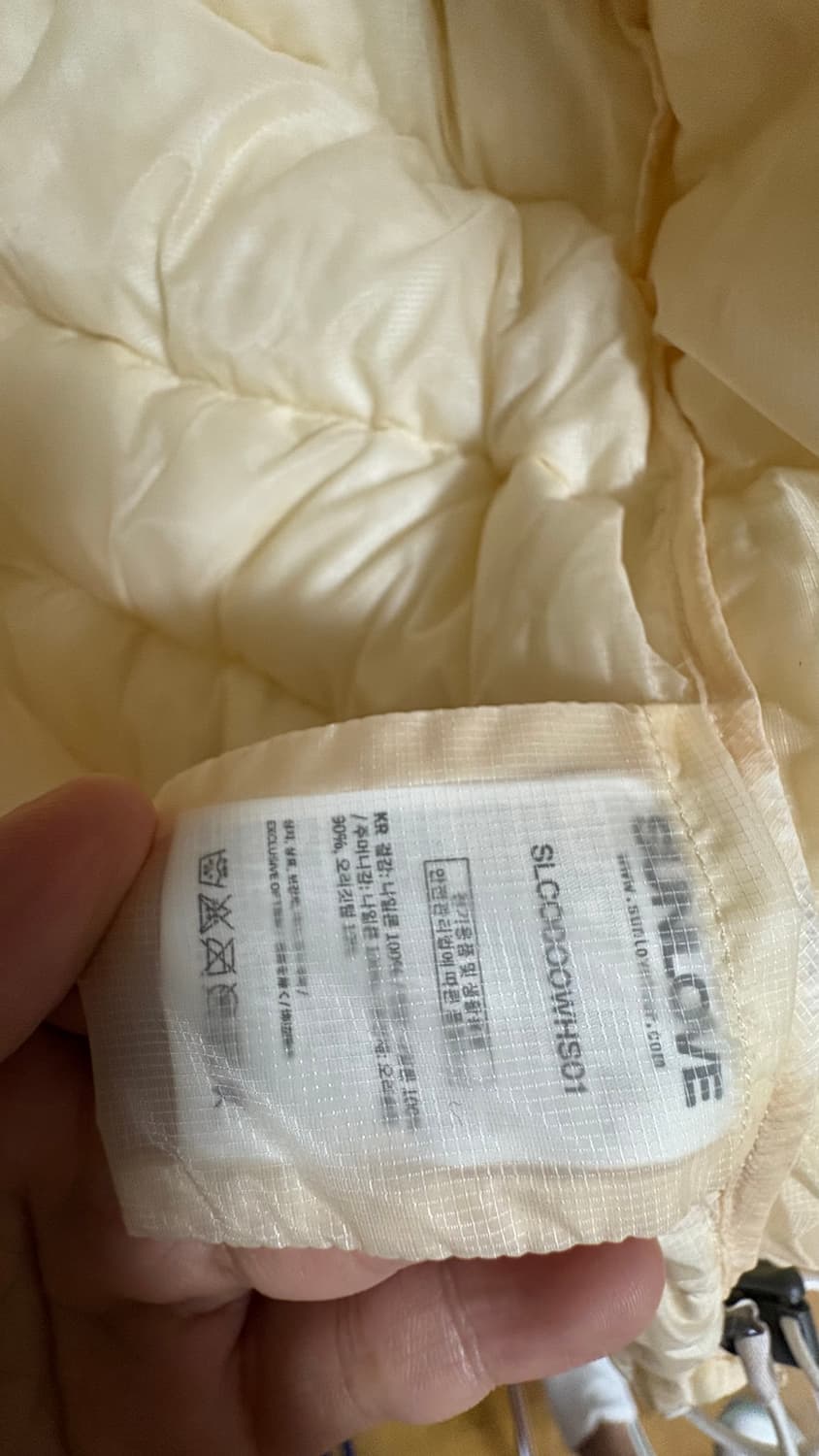 썬러브 Fly Light Down Jacket Cream (M) 상품이미지5