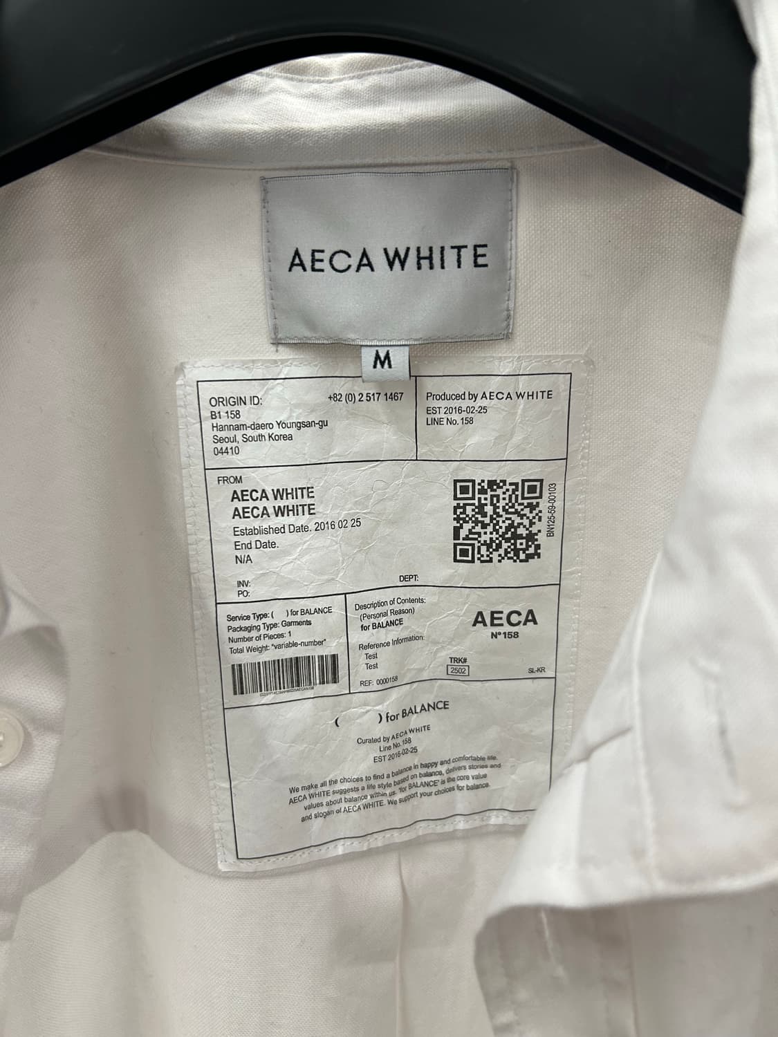 AECA WHITE 옥스포트 화이트 셔츠 상품이미지7
