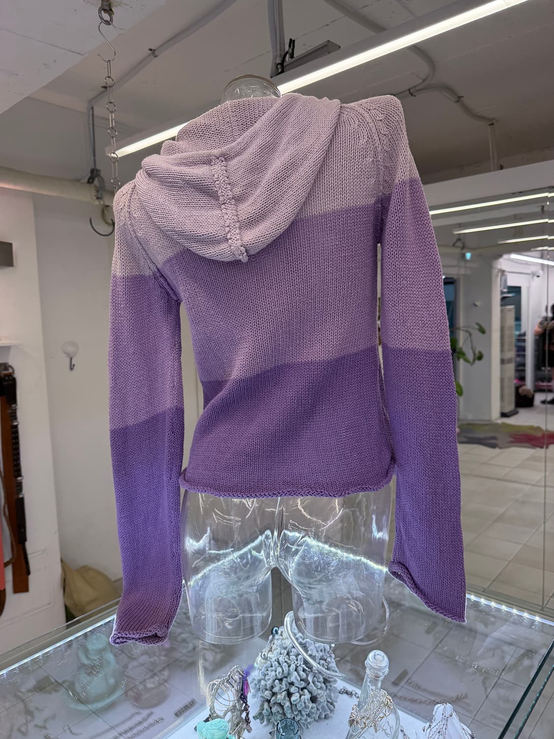 gradation knit hood zipup 상품이미지3