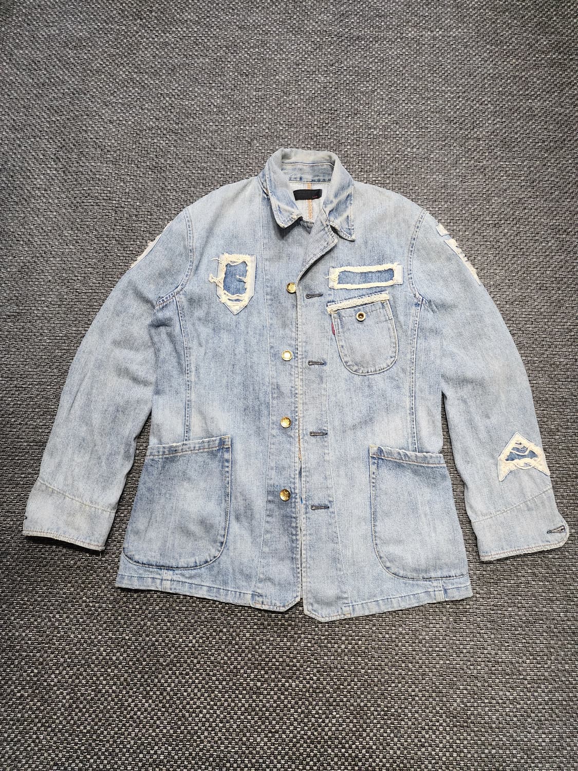 Levis 00s 리바이스 레드룹 디스트로이드 데님자켓 상품이미지1