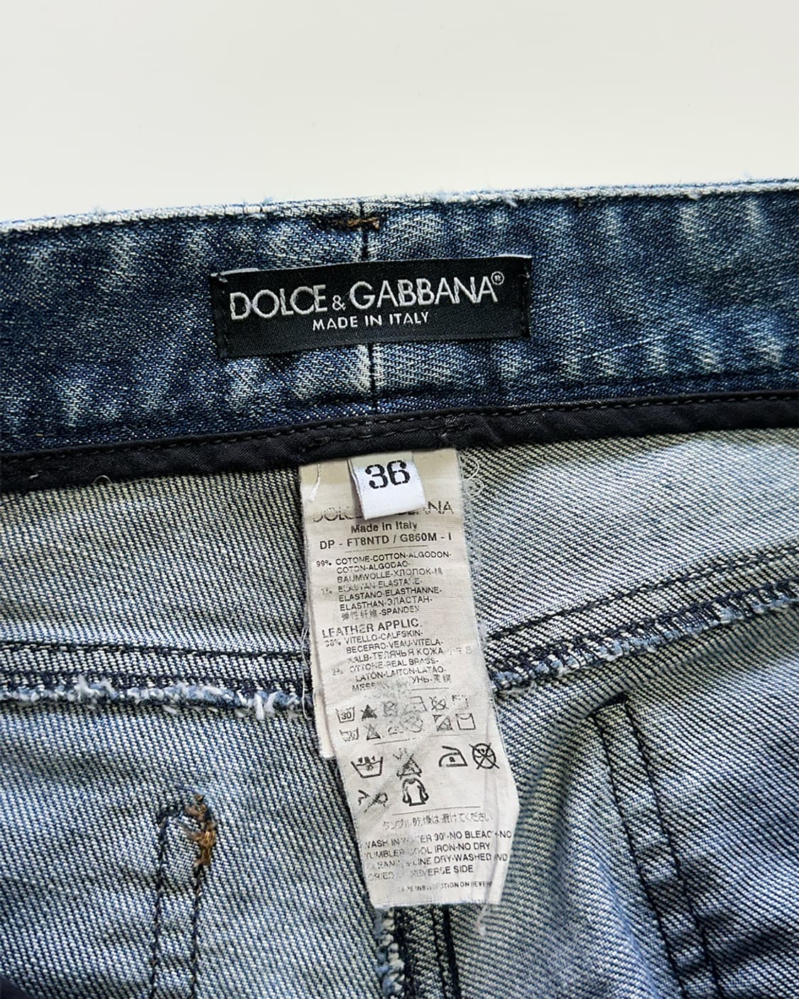 돌체앤가바나 데미지 데님 팬츠 상품이미지5