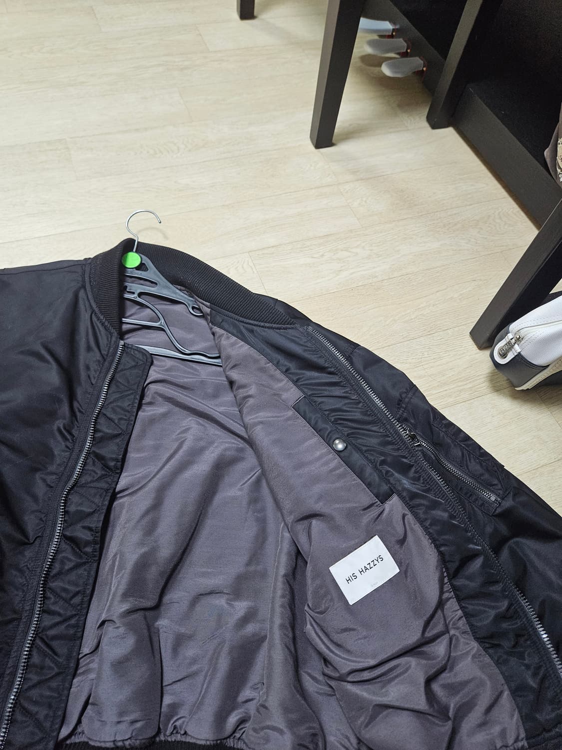 his 헤지스 ma-1 ma1 검정 마원 항공점퍼 상품이미지8