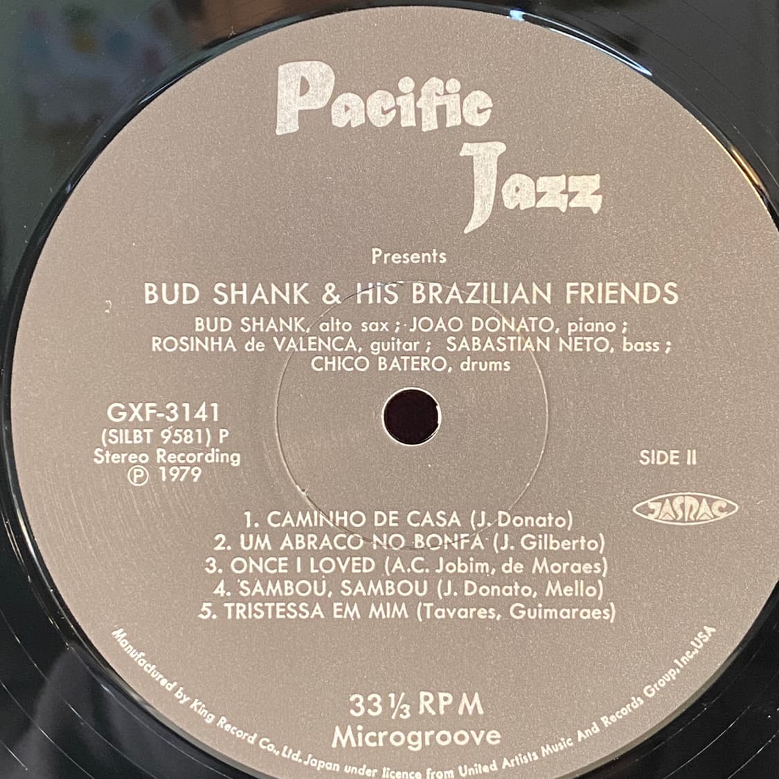 (수입중고LP-재즈) Bud Shank With Joao Donato 상품이미지5
