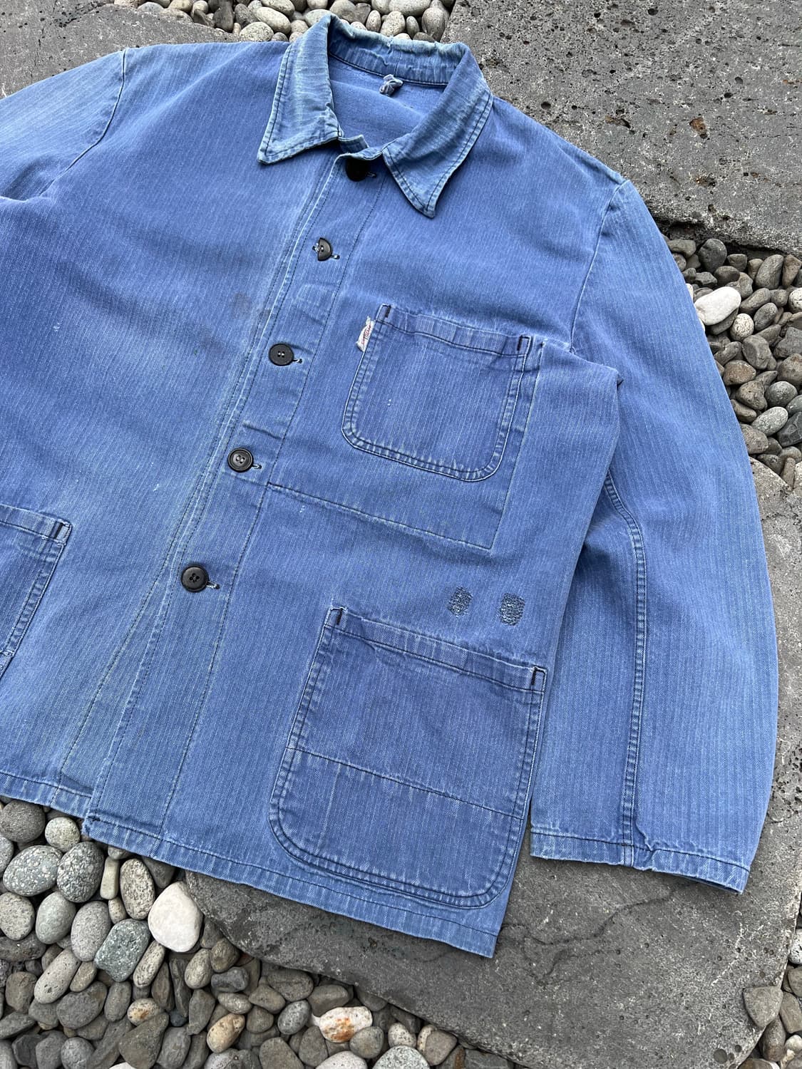 HARD FADED VINTAGE "HBT" 헤링본트윌코튼 프렌치워크자켓 상품이미지5