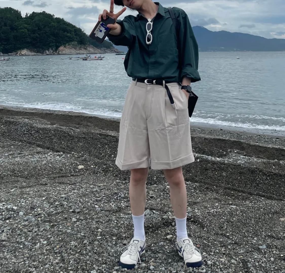 [M] 수아레 데일리 바이오 셔츠 딥그린 상품이미지6