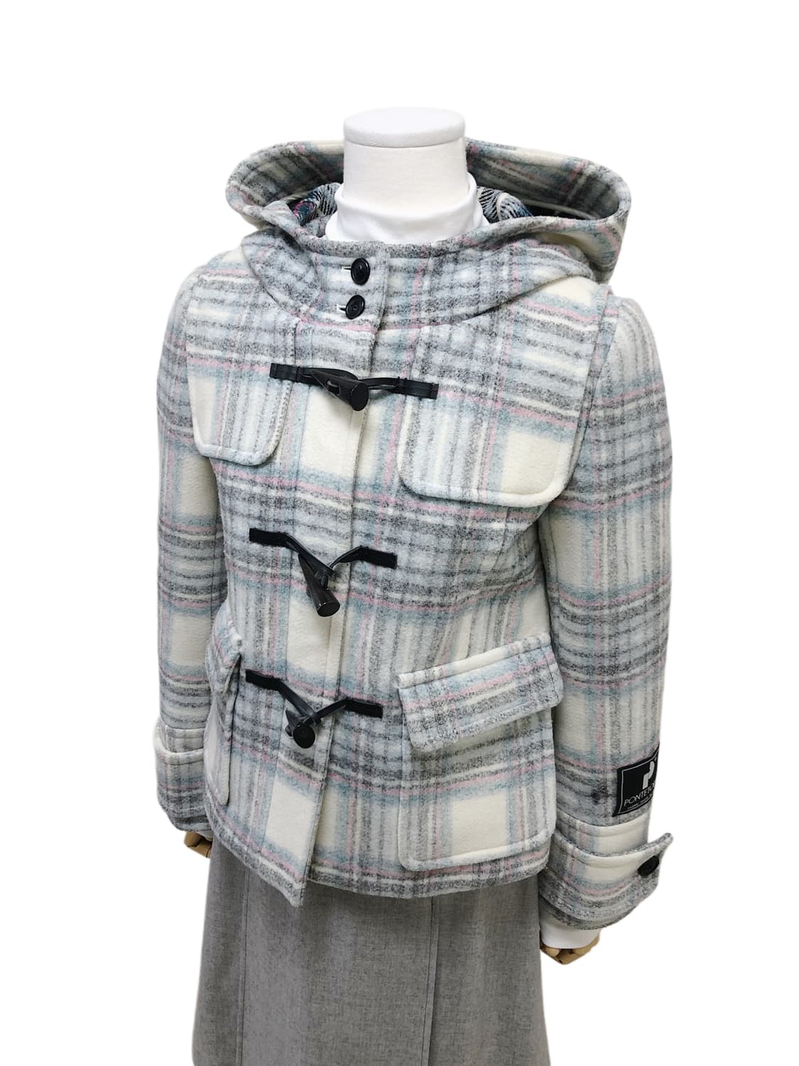 CROLLA 크롤라 체크 더플코트 상품이미지4