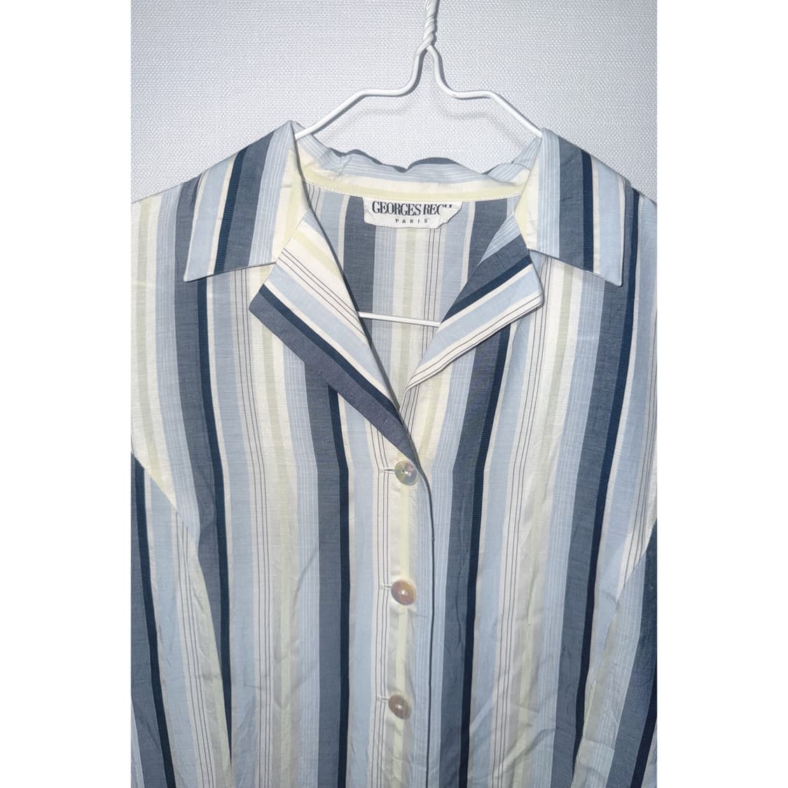 소라 줄무늬 롱 셔츠 원피스 상품이미지5