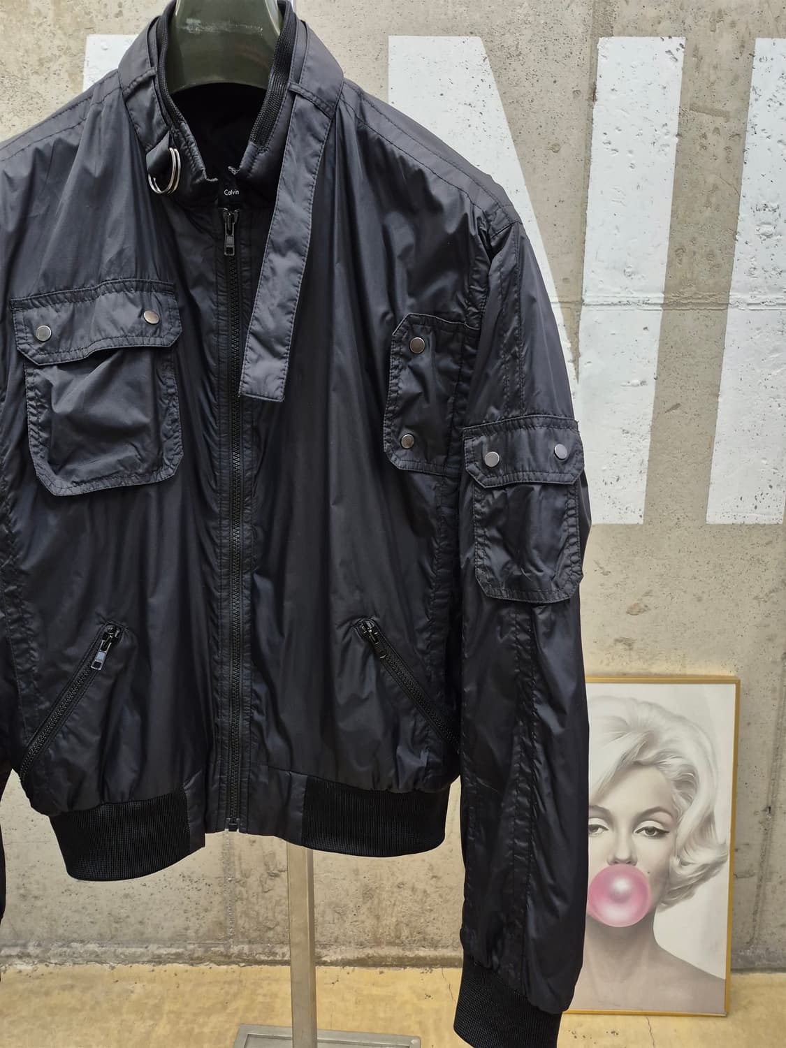 M) 새상품급)캘빈클라인 포켓 봄버 자켓 상품이미지2