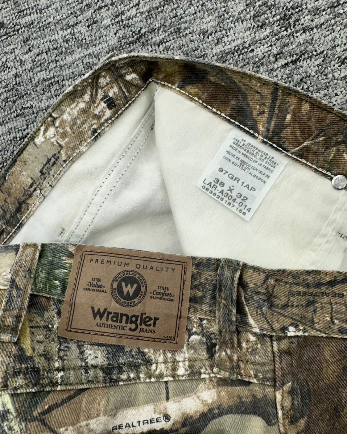 (허단48)90'S 랭글러 리얼트리 더블니팬츠-M1260 상품이미지5