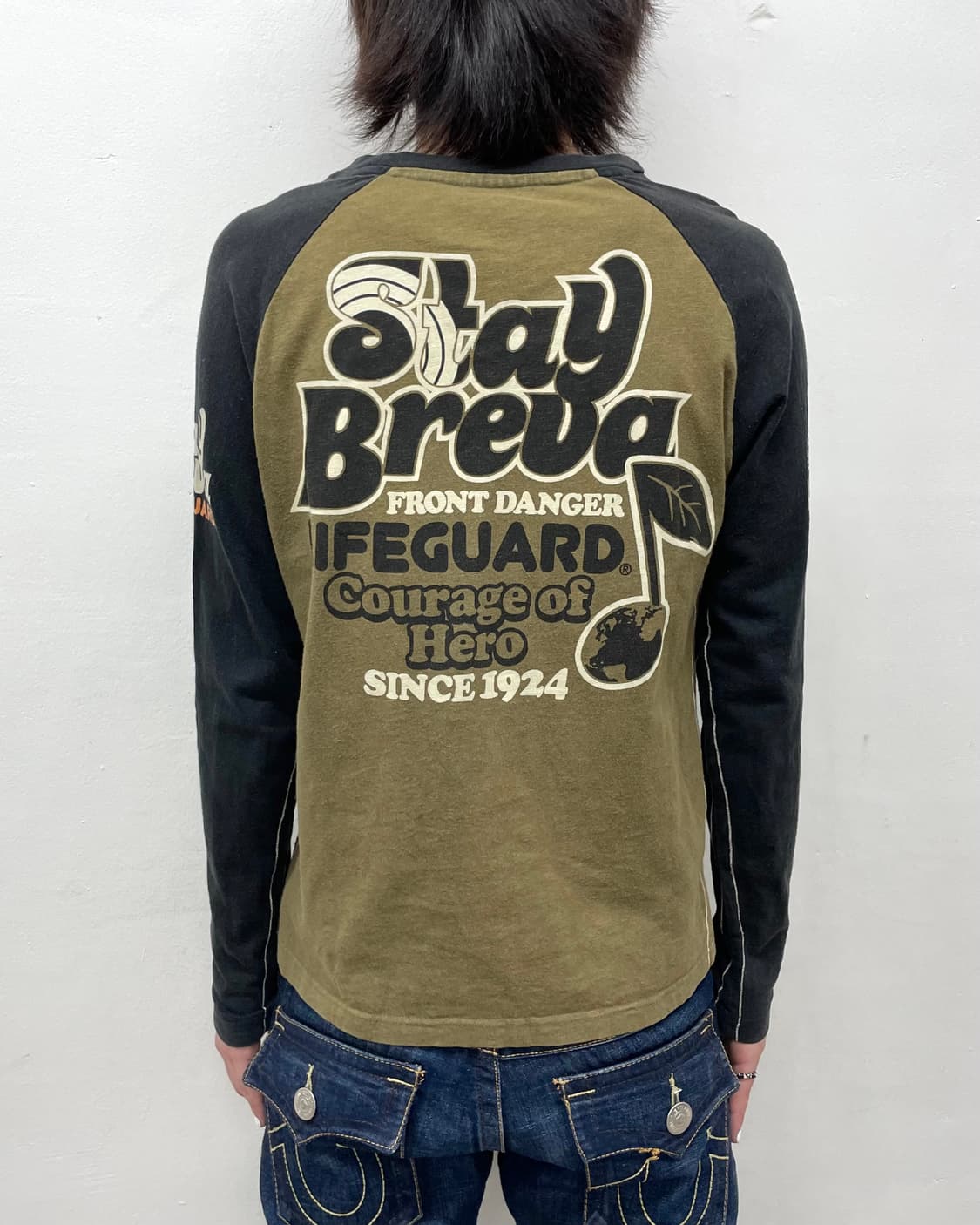 note leaf khaki long sleeve  상품이미지4