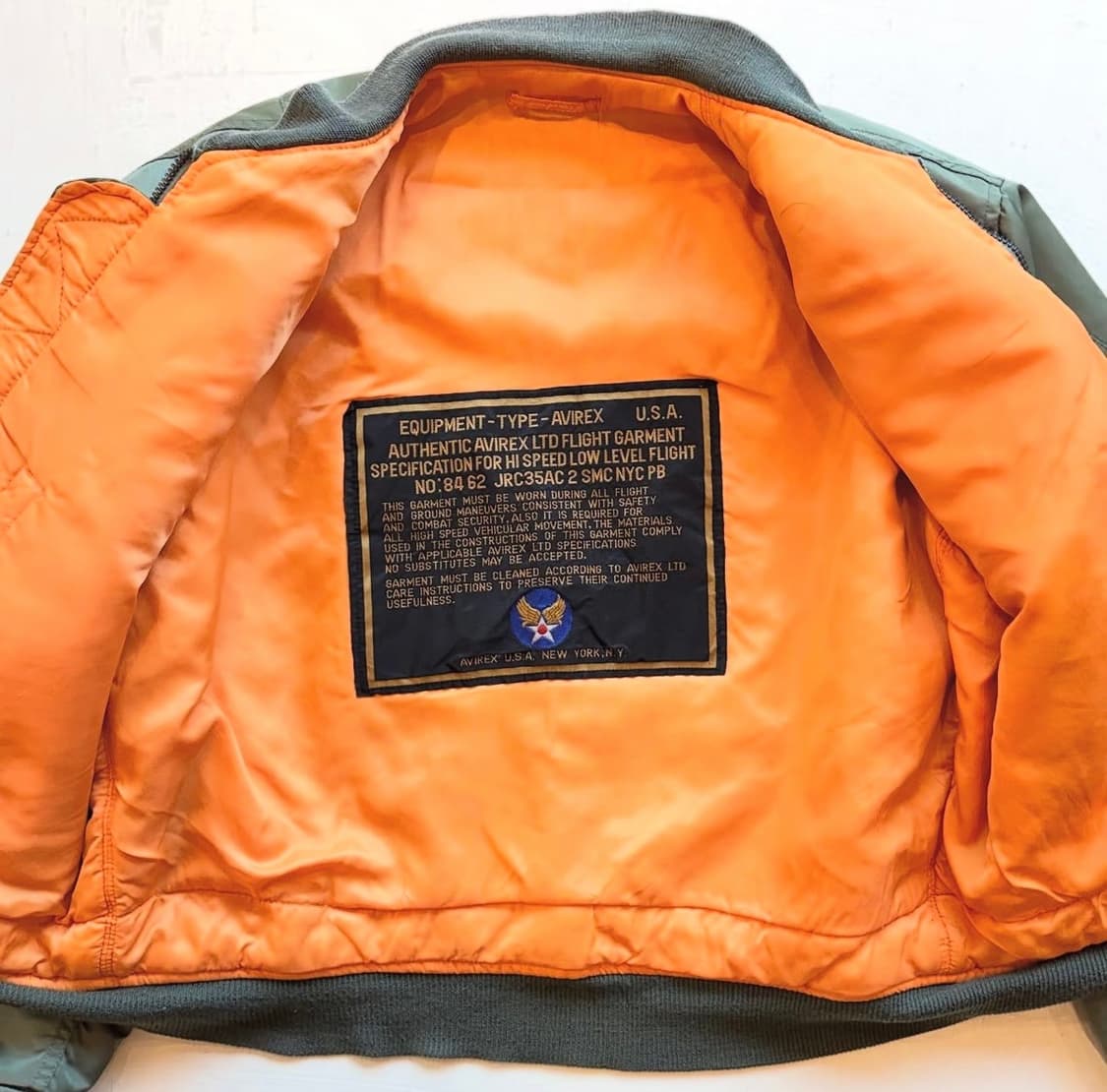 90's AVIREX 리버시블 MA-1 플라이트 자켓 상품이미지4