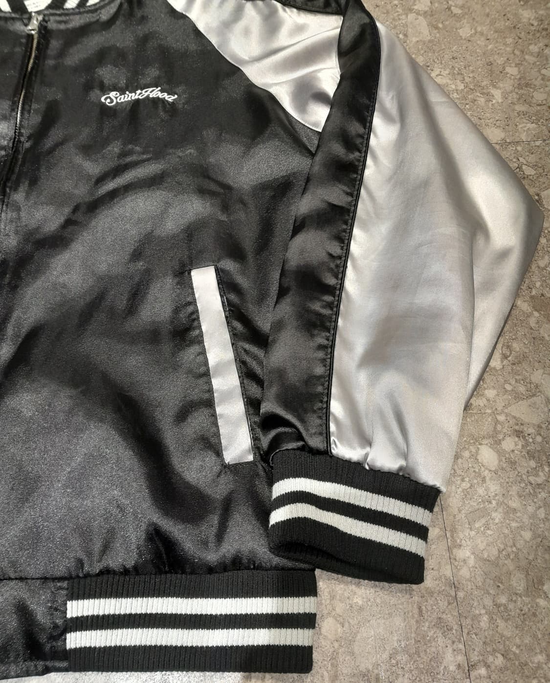 🔥세인트페인 수베니어 자수 자켓 블랙 (M)   상품이미지6