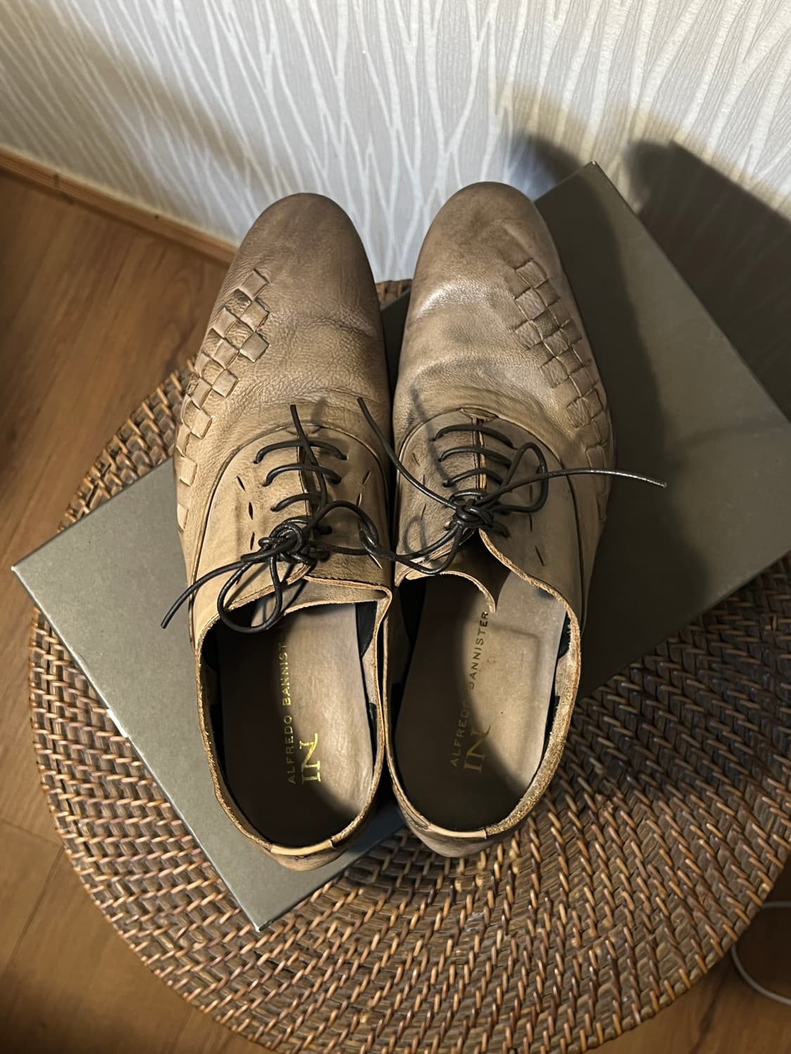 알프레도 바니스터 인트레치아토 디테일 더비슈즈 41 상품이미지3