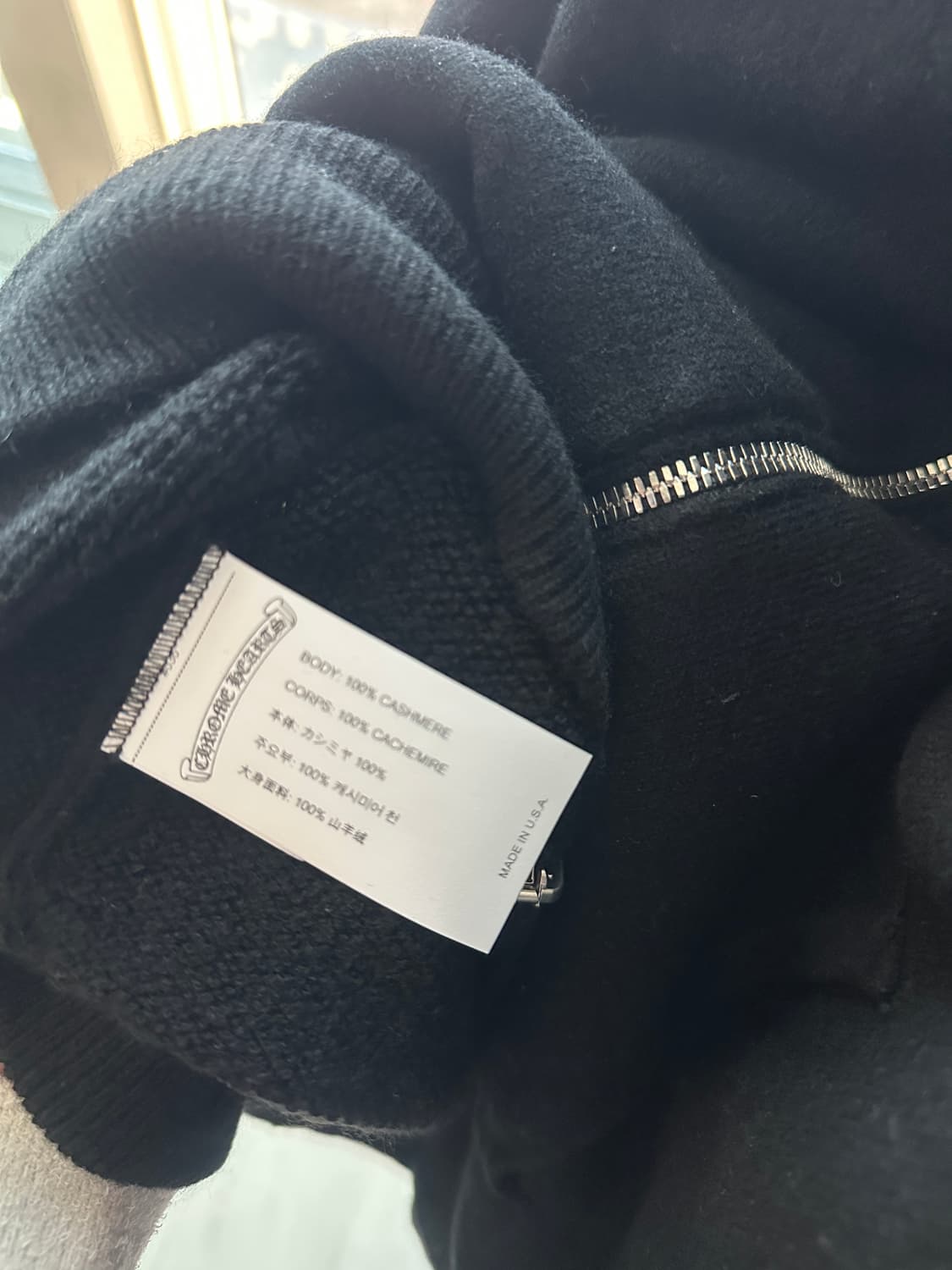 새상품)크롬하츠 캐시미어 플로랄 후드집업 상품이미지6