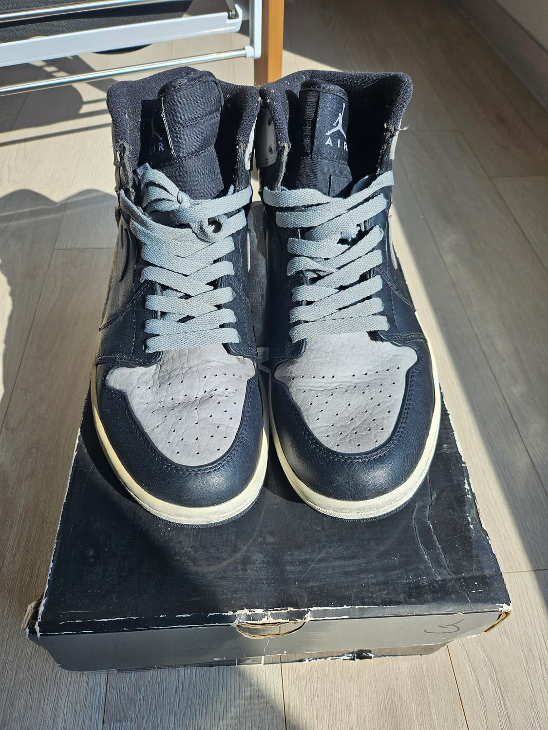 나이키 에어 조던 1 하이 블랙/그레이 상품이미지1