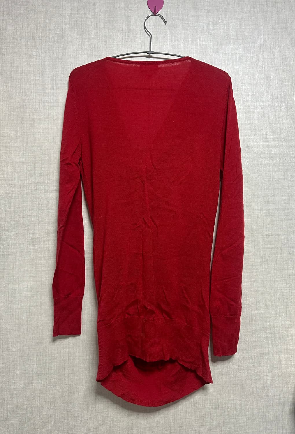 비비안웨스트우드 드레이핑 니트 원피스 레드  상품이미지2