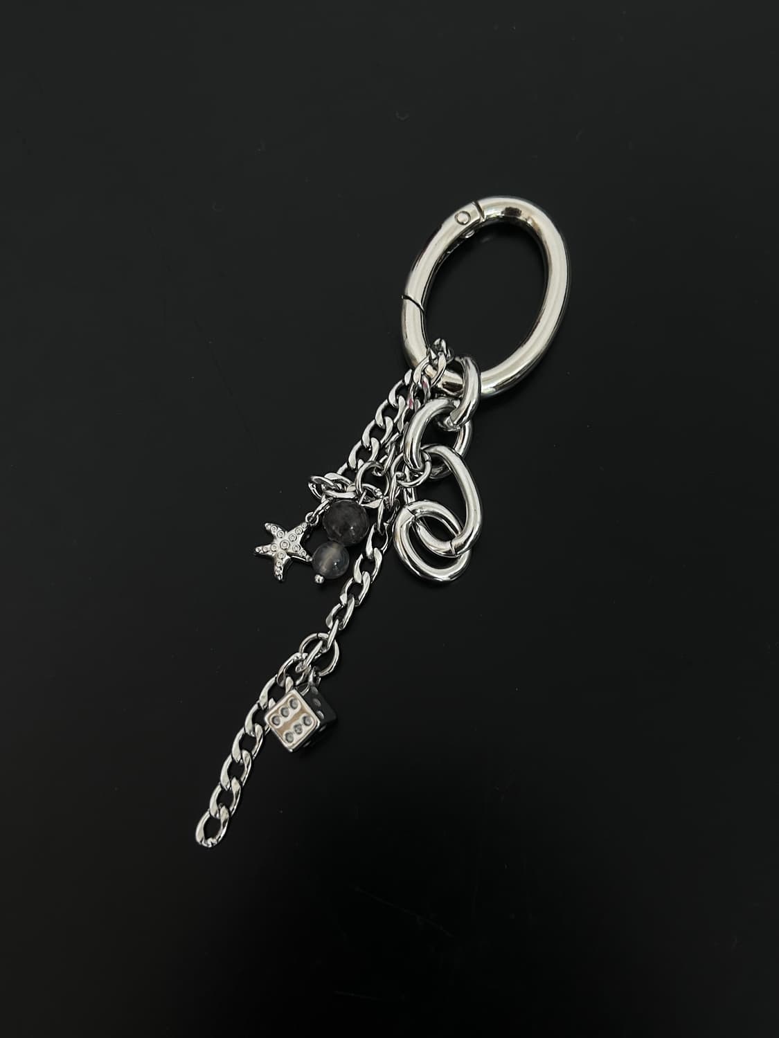 Silver dice keyring  상품이미지2