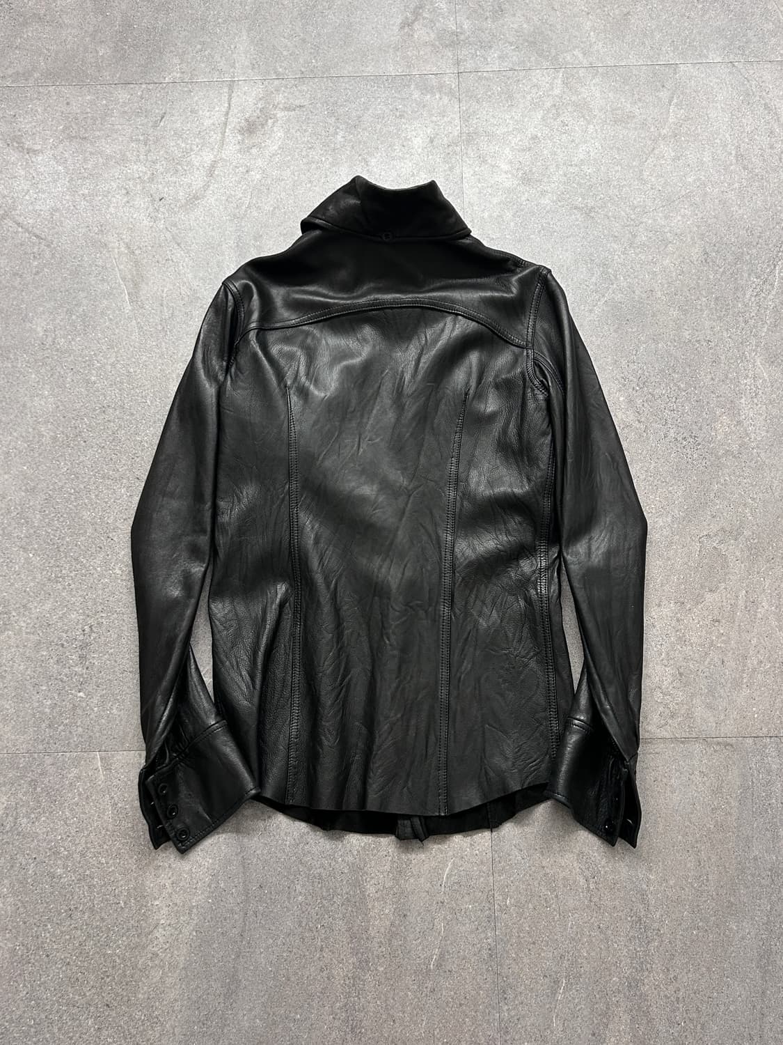 LGB Lambskin Cut Out Leather Shirts Jk 상품이미지6