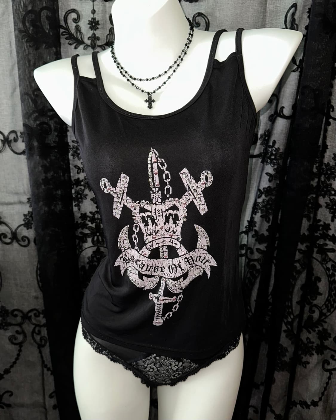 Rock chic printed slip 상품이미지2