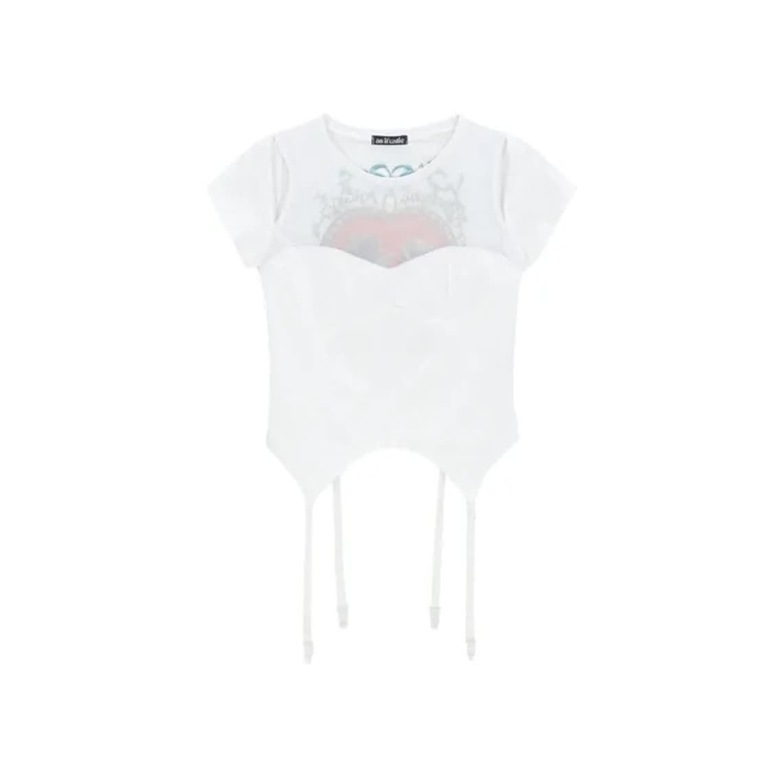 As If Calie 코르셋 메쉬 티셔츠 (29cm) 애즈이프칼리 자라 상품이미지1