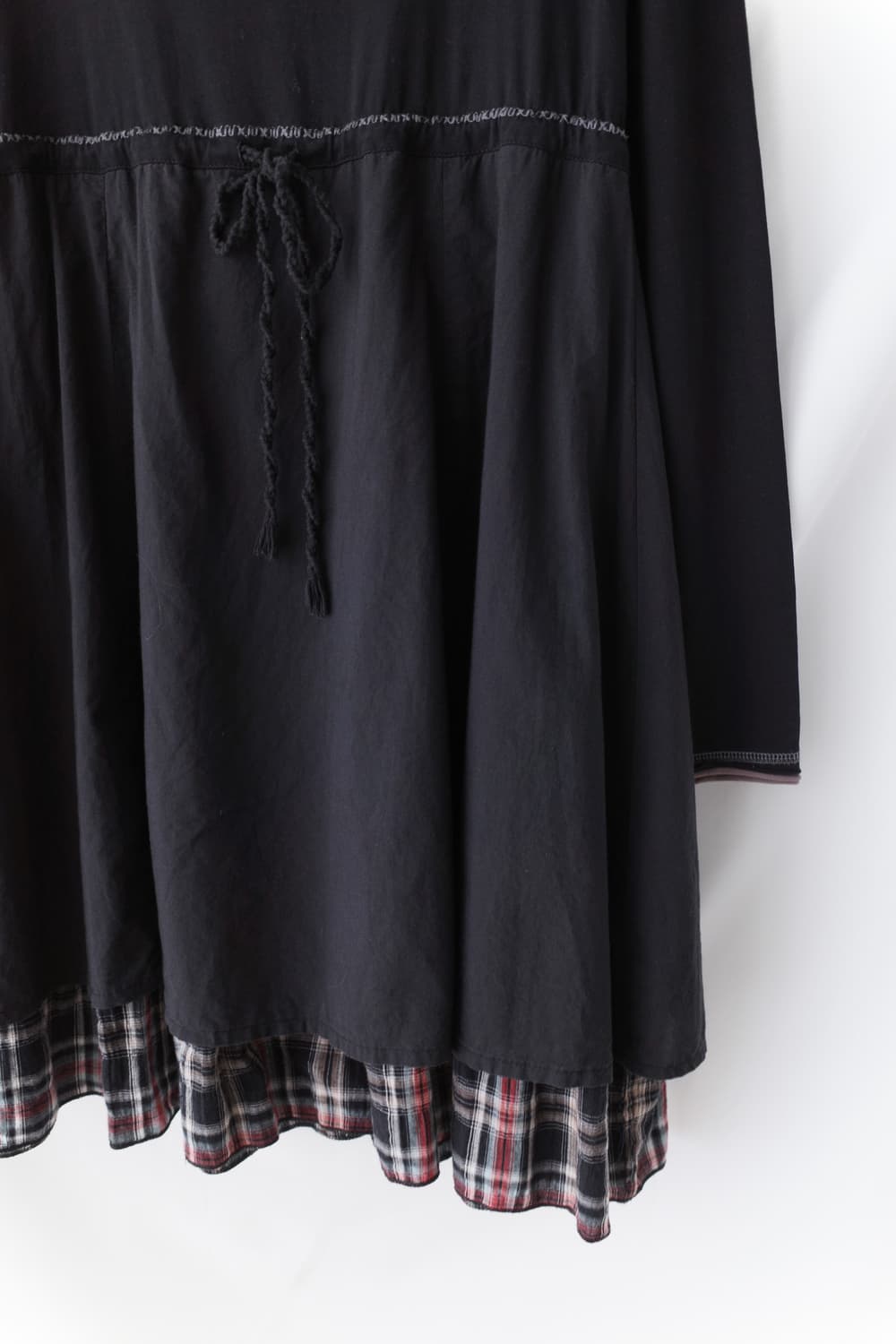 check shirring one-piece 상품이미지3