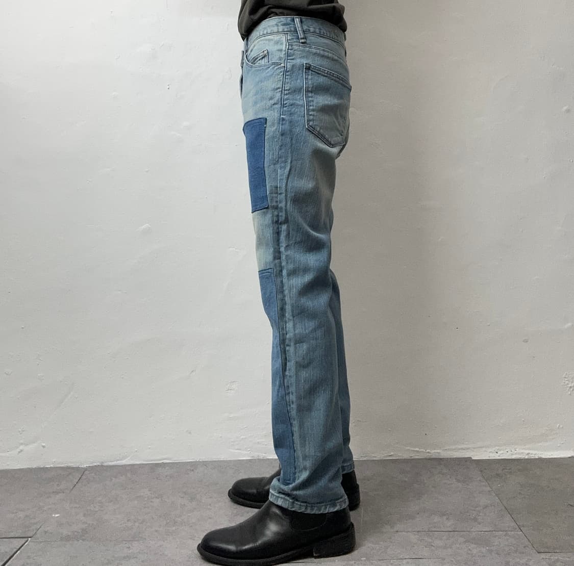 ADAM ET ROPÉ Patchwork Tapered Denim Pan 상품이미지2