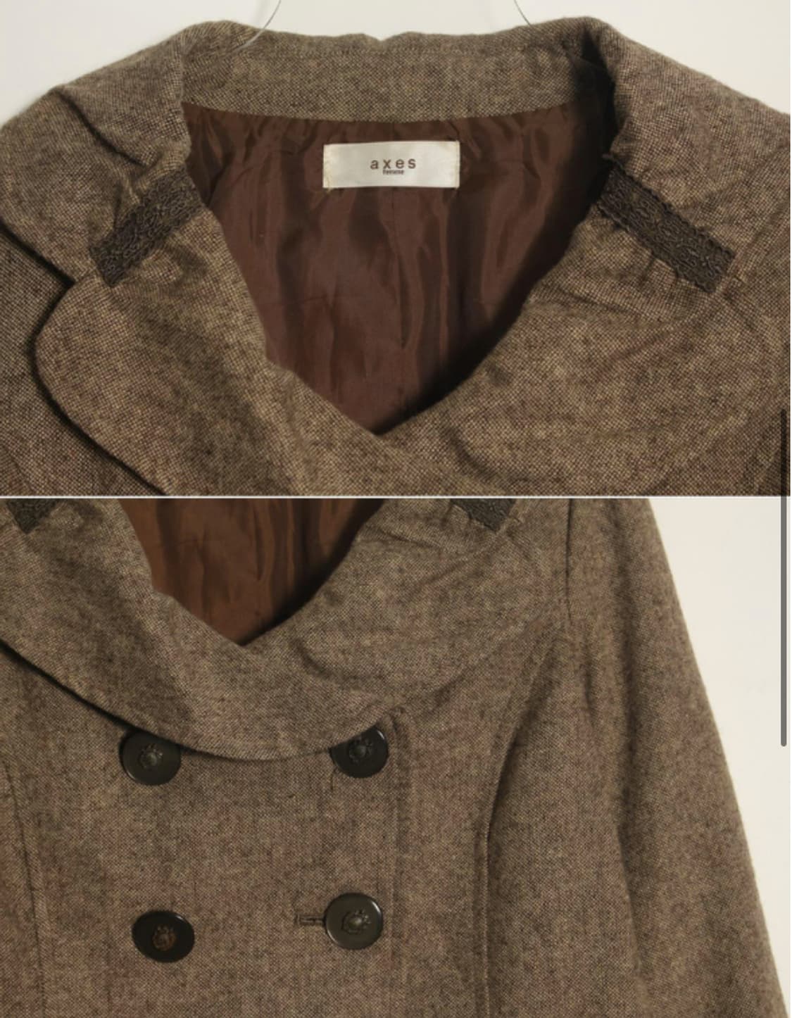 엑시즈팜 라떼갸루 더블 숏코트 리즈리사 세실맥비 상품이미지3