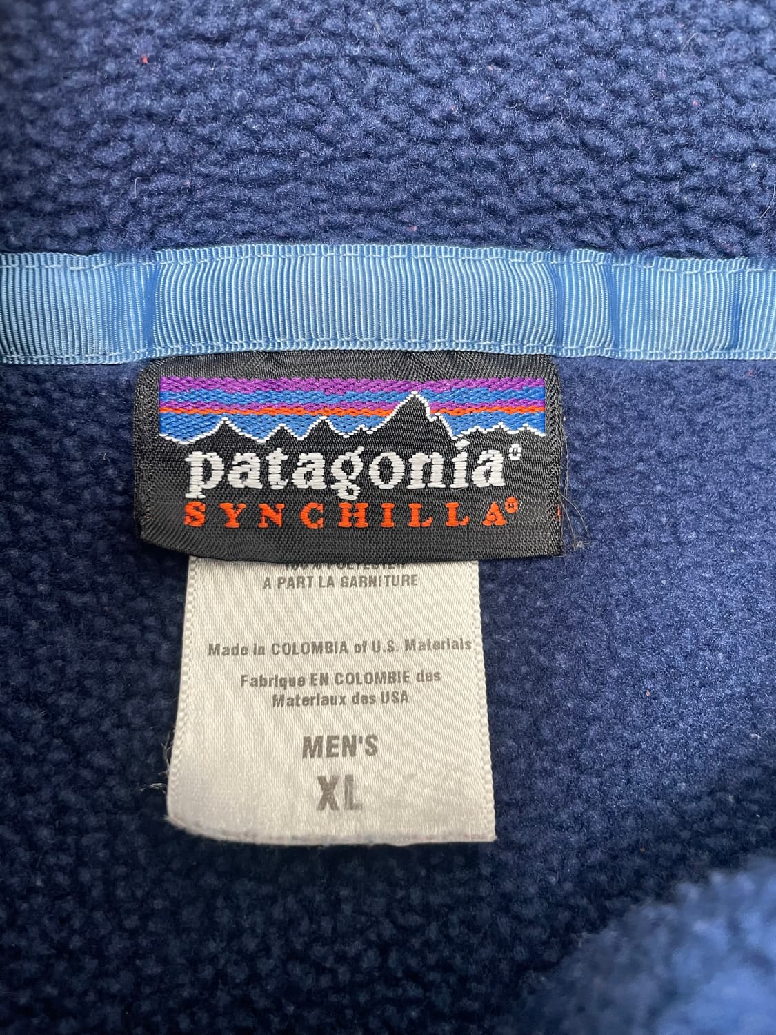 Patagonia synchilla 빈티지 신칠라 블루 상품이미지4