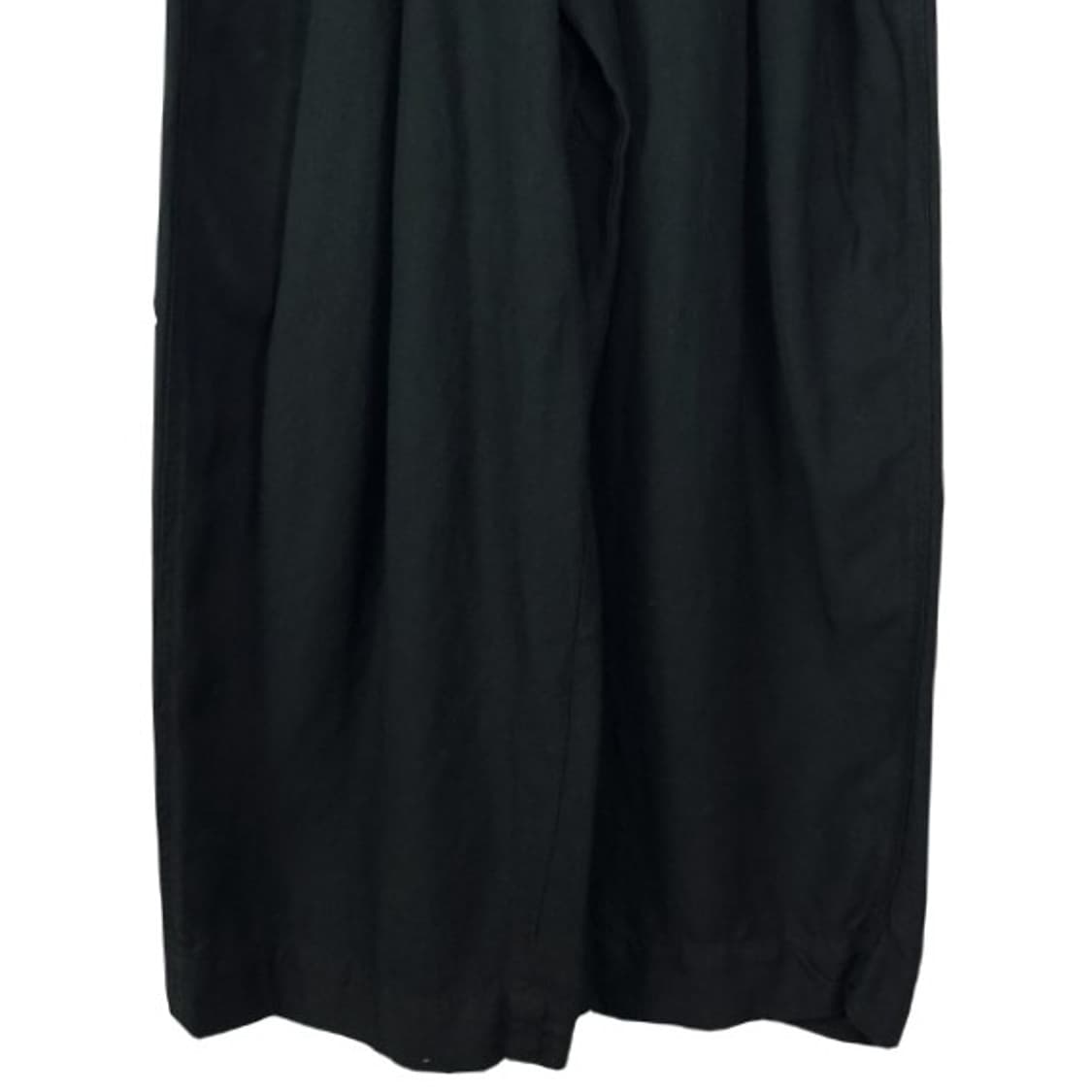 [코스] 린넨 블랜디드 핀턱 와이드 팬츠 블랙 M19116 상품이미지5