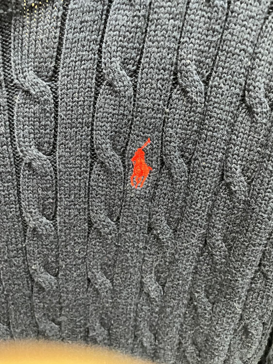 폴로 랄프로렌 케이블 니트 네이비 상품이미지5