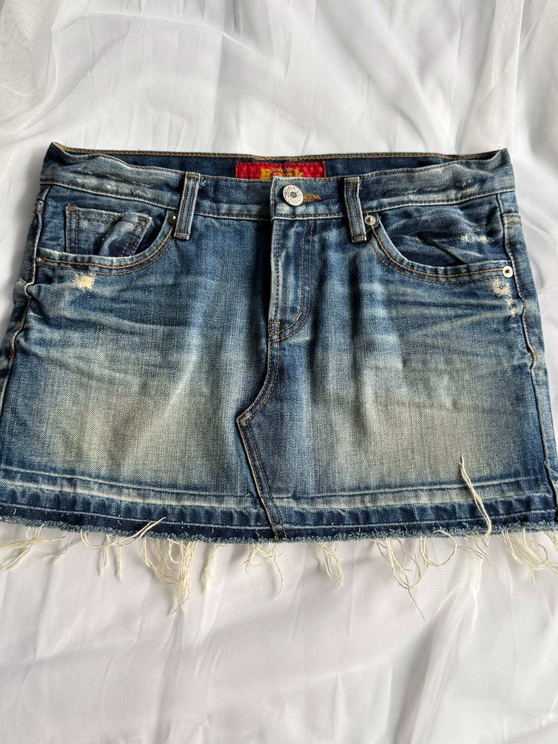 컷오프 워싱 데님스커트 상품이미지1