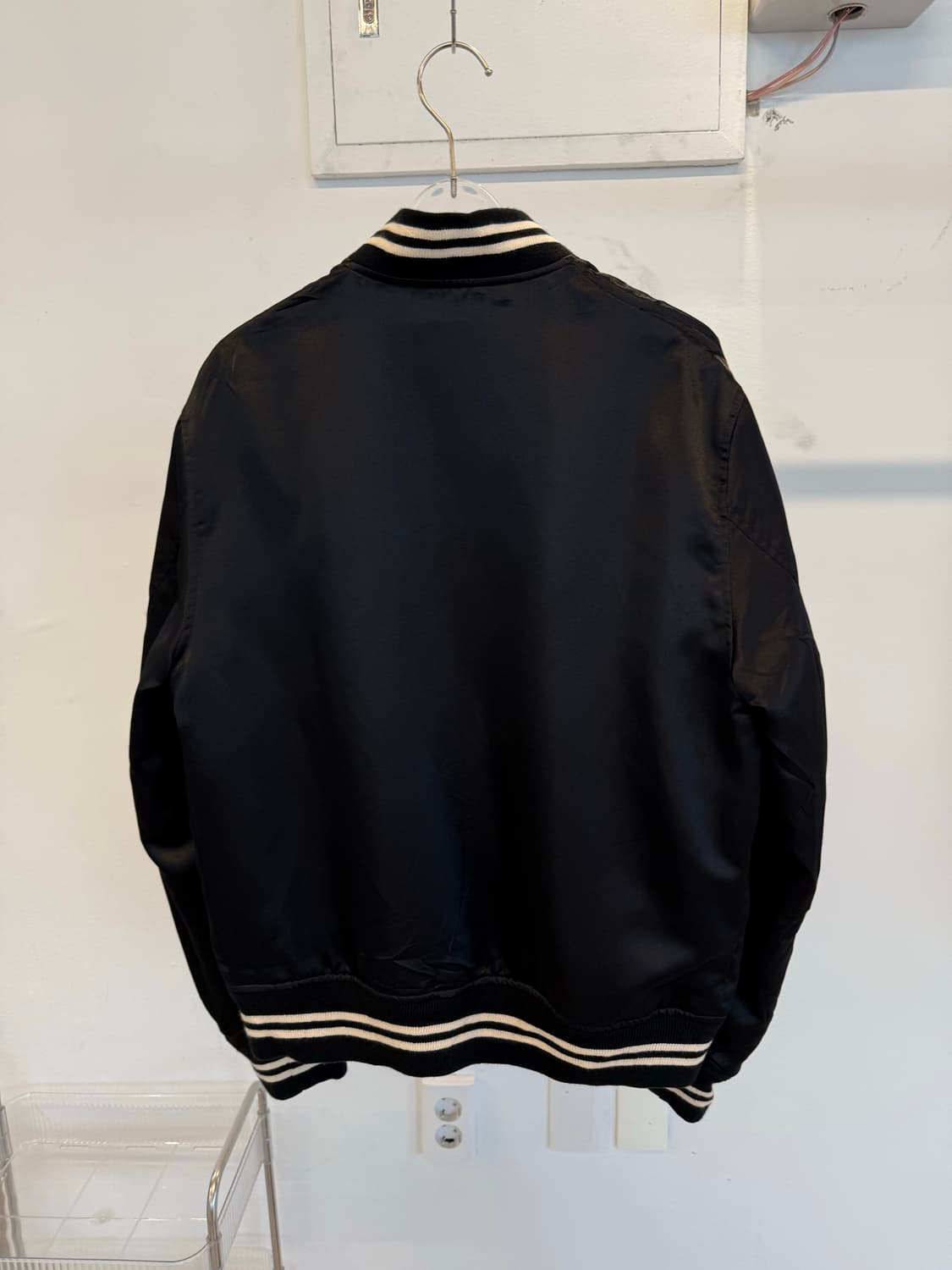 Whitesville Black Baseball Jacket 상품이미지5