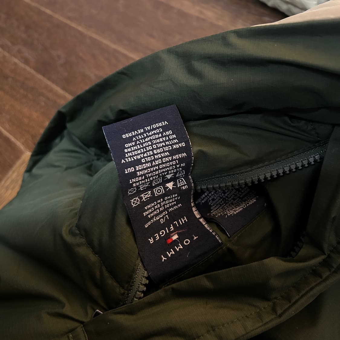 Tommy Hilfiger 타미힐피거 빈티지 완장 덕다운 패딩 리버시블 상품이미지5