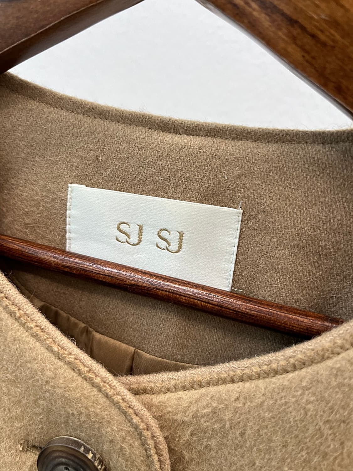 여) SJ 캐시미어 블렌드 하프코트  상품이미지5