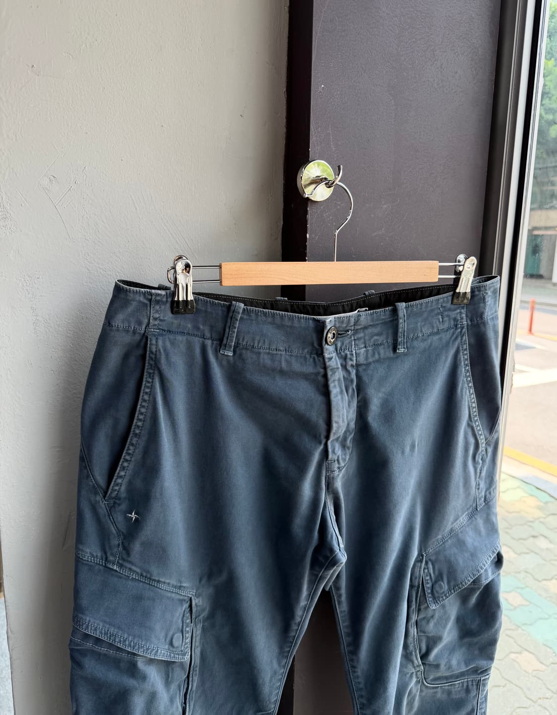 33~34/ 스톤아일랜드 십자자수 워싱 카고팬츠 상품이미지3