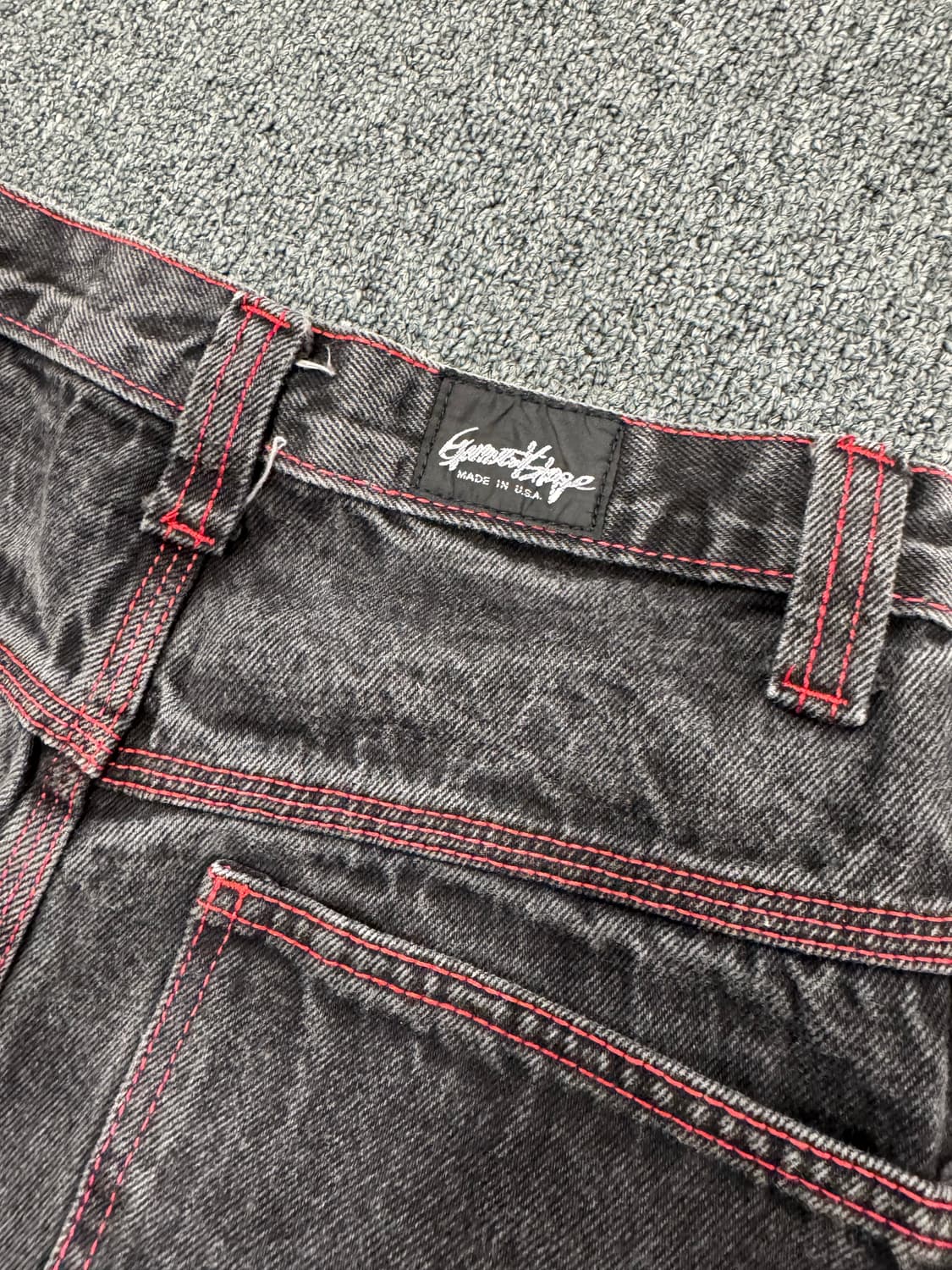 American vintage 여성 흑청 데님팬츠 상품이미지5