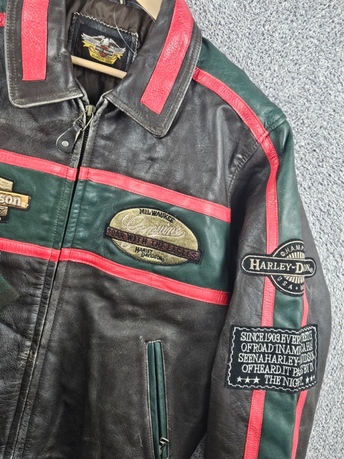 할리데이비슨 모터사이클 라이더 가죽 자켓 ( L ) / 11211 상품이미지5