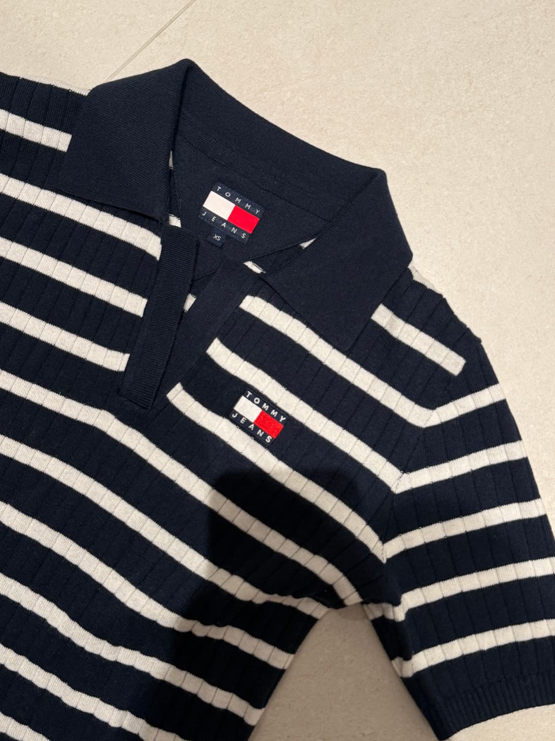 타미진스 여성 니트 스웨터 폴로 원피스 xs 상품이미지3