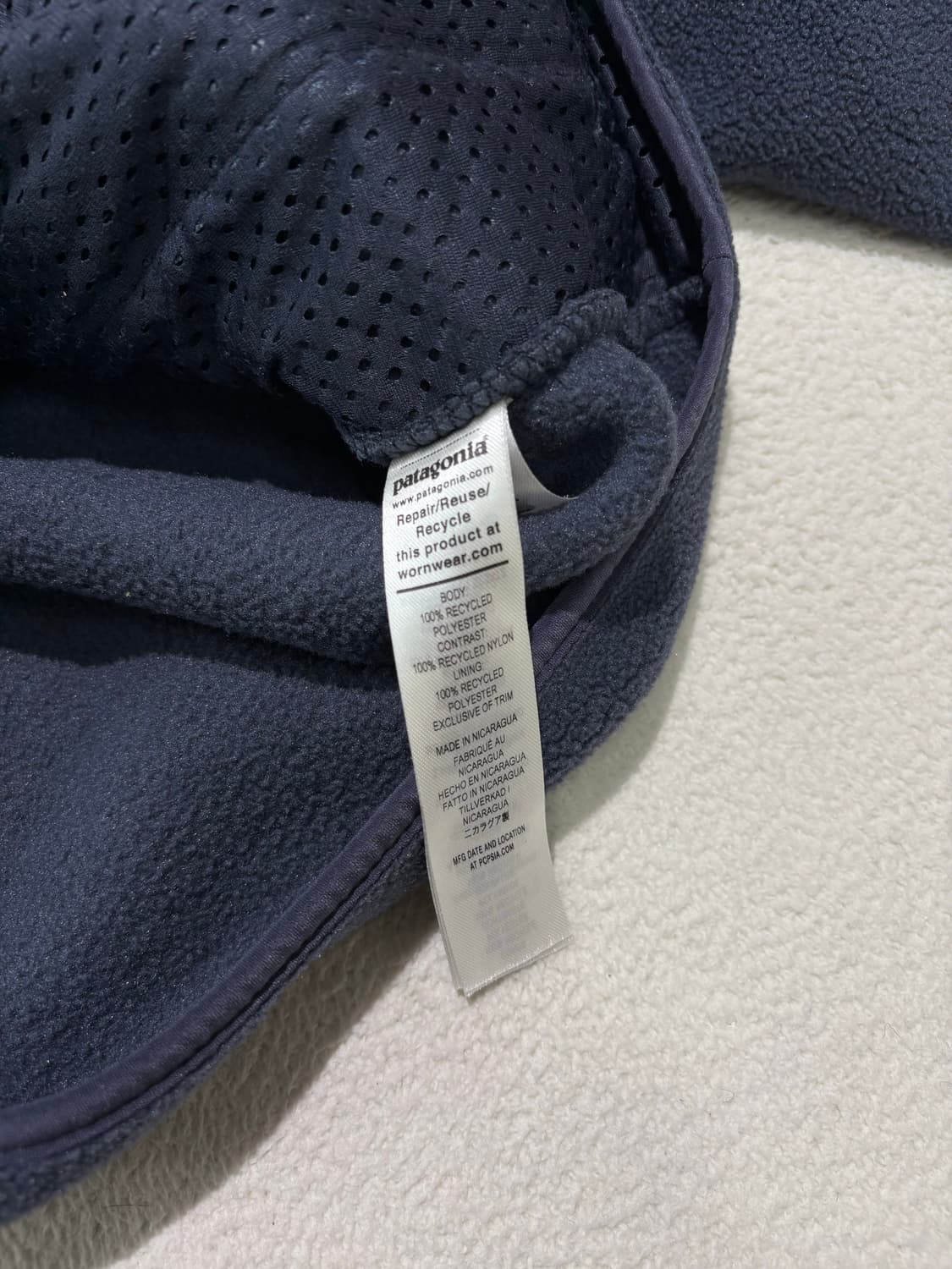 파타고니아 신칠라 플리스 집업 후리스 스몰더블루 S 95 상품이미지3