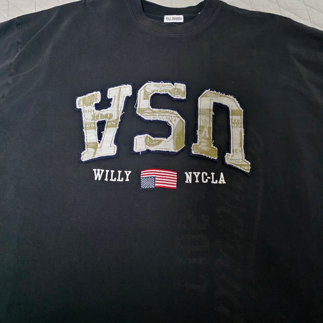 [M]윌리차바리아 Willy Chavarria USA 버팔로 티셔츠 블랙 상품이미지2