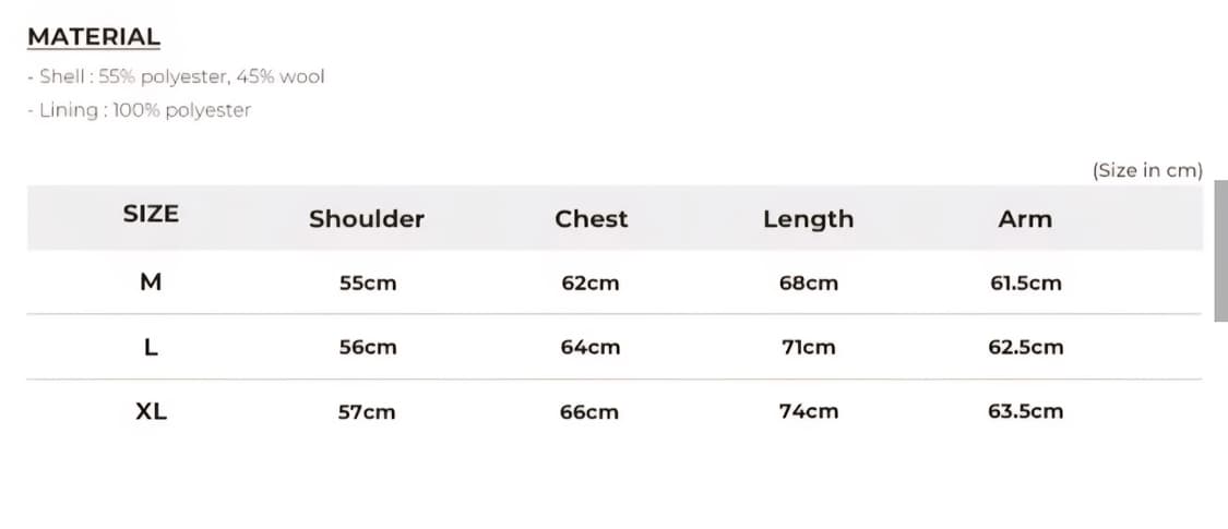 위켄더스 wavy pipe wool jacket[XL] 상품이미지4