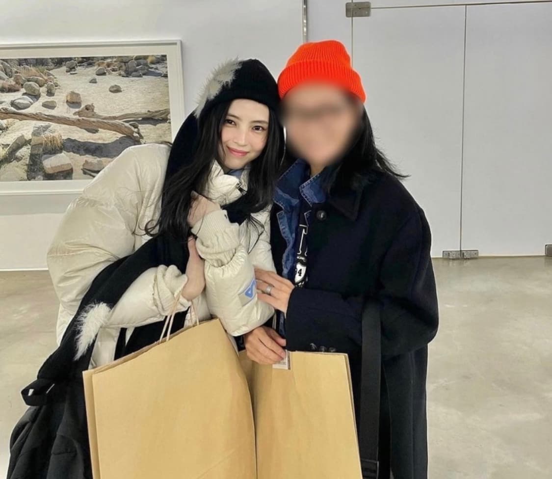 오픈와이와이 자카드 후드 머플러 (한소희 착용) 상품이미지4