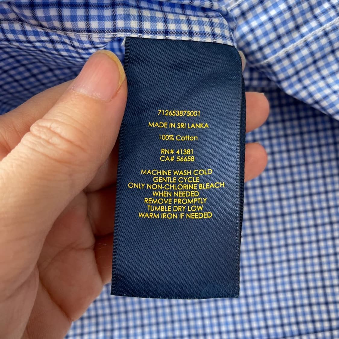 M 폴로 남성 슬림핏 체크셔츠  상품이미지6