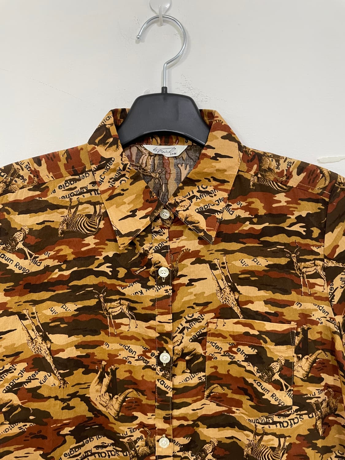 재패니즈 빈티지 사파리 패턴 셔츠 상품이미지4