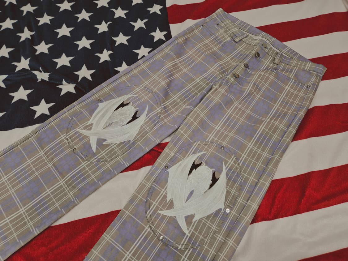 어와일드뱃보이즈 데빌 체크 팬츠 awildbatboyz 상품이미지1