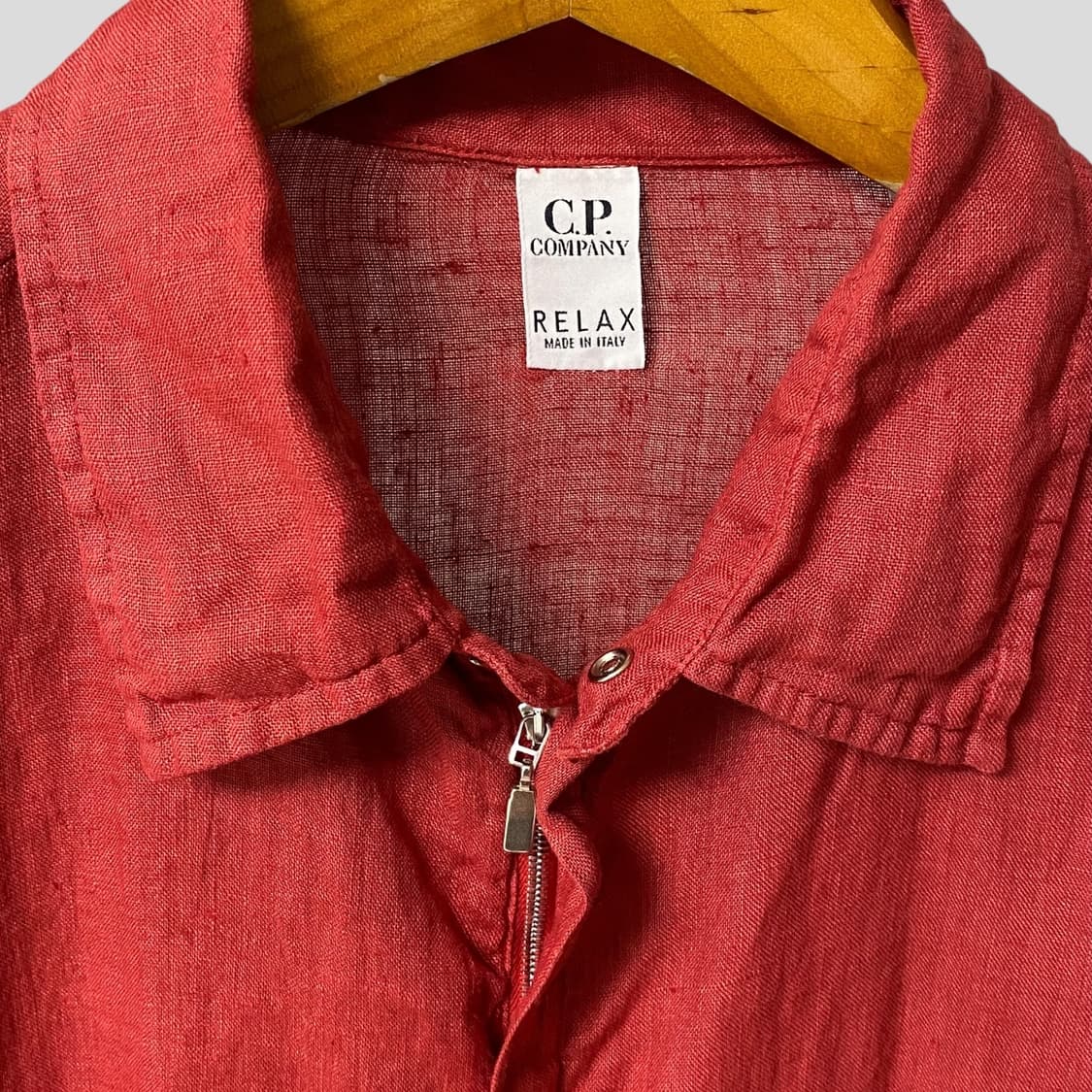 (4)90~00s CP COMPANY RELAX 린넨 집업 셔츠자켓 상품이미지3